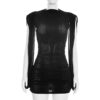 New Arrival Draped-ribbon Figure-hugging Sheath Dress