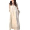 Embroidered Waist-Cinching Lace-Up Dress For Women