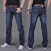 Men's Denim Long Pants Trendy Men's Denim Straight-Leg Pants