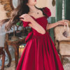 7e13c2ba-6bf4-42aa-9656-9c057c7f7b94.jpg Winter Wine Red Engagement Daily French Princess On The Run Satin Dress