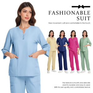 Short Sleeved Surgical Nurse Uniform
