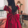 ce17f0c2-da18-4ac5-a11c-8fcb9c25e16c.jpg Winter Wine Red Engagement Daily French Princess On The Run Satin Dress