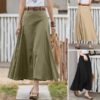 Hot Sale Fashion Ladies All-match Tutu A- Line Skirt High Waist Slimming Plus Size Long Dress