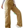 2026 Cross-Border Beltless High-Waisted Wide-Leg Pants Straight Loose Elegant Work Pants Casual Women's Clothing