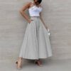 07555f78-d940-4c88-a3f3-ead23719fa4c.jpg Women's Fashion Summer Stripes Long Dress