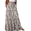 Bohemian Style Loose Casual High Waist Long Skirt