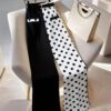 European And American-style French Chic Color-block Polka-dot Patchwork Trousers