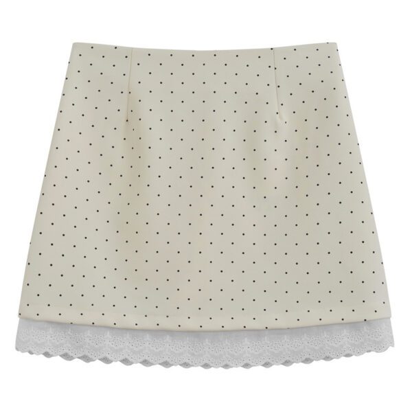 0f73f4ac-61a5-4203-b6b6-0a88b4eca0e1.jpg Sweet-style Lace-panelled Skirt Womens Short Skirt