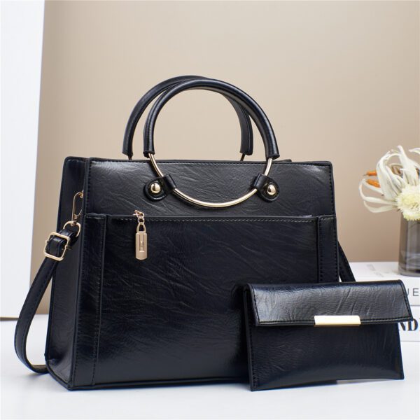 1046a7f9-816c-4e57-bb98-b7cf84d2d2d0.jpg Large Capacity Bag Women's Special-interest Design Handbag Two-piece Set