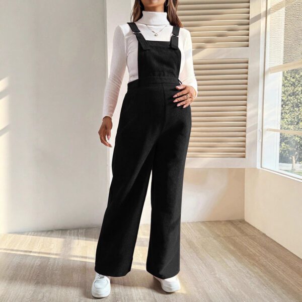 1048a96d-4f58-4feb-b591-cb8f1f2b8438.jpg Elastic-waist Relaxed-fit Corduroy Overalls
