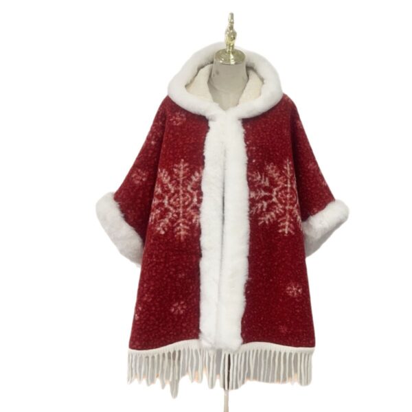 11552661-a7fd-4359-98ea-b97603039294.jpg New Winter Hooded Cloak Shawl Fleece-lined And Extra-thick Latest Style