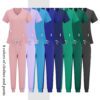 11780404-f269-4ff5-93b7-0251420630af.jpg Stylish Casual Scrub Set For Women Long- Or Short-sleeve Doctor And Nurse Uniform