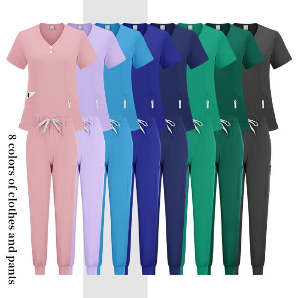 11780404-f269-4ff5-93b7-0251420630af.jpg Stylish Casual Scrub Set For Women Long- Or Short-sleeve Doctor And Nurse Uniform