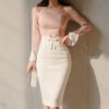 Skirt high waist bag hip wild new body shaping beautiful buttocks sexy stepping big size skirt 977-
