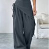 Irregular Suit Pants For Women 2025 Southeast Asia Cross-Border New Design Loose Slimming High-End Wide-Leg Pants For Women
