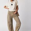 12e11680-36b6-452d-9dba-a446782fa597.jpg High Stretch Mid-Rise Barrel Jeans Fashion Wide Leg Shape Women Casual Baggy Mid Waist Denim Jeans