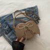 14031fa0-7976-4491-af7d-a7cb1121a155.jpg Heart Shape Bag Strap Design Bat Wings One Shoulder Crossbody Bag