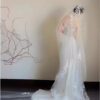 1475a205-70a9-4a54-9a2d-41952a1a1194.jpg Satin Lace Wedding Veil Tube Top Fishtail Wedding Dress