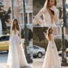 150d0b8f-36a8-44cd-acad-4b424444c0a7.jpg Women's Wedding Dress Lace Long Sleeve Dinner Party Gown