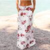 15eb0f4b-d602-4721-91b6-86fb14ded68b.jpg Fashion And Elegant Floral High Waist Bag Hip Print Long Skirt