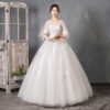 1612056962007.jpg Long Sleeve Wedding Dress New Bride Trailing