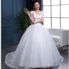 Large Trailing Lace Lace Tie Wedding Dress Slim And Slim
