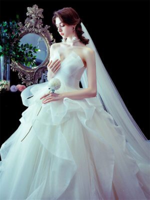 1617680748643.jpg French Temperament Big Trailing Starry Sky Forest Dream Dress