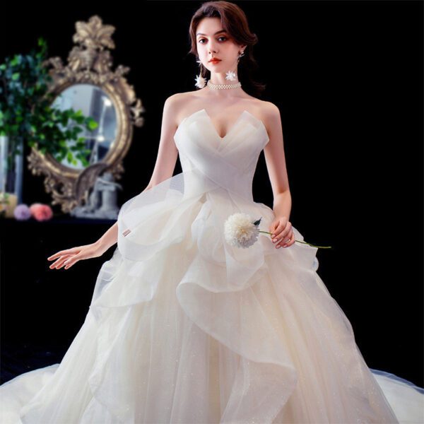 1617680748646.jpg French Temperament Big Trailing Starry Sky Forest Dream Dress