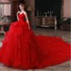 1617680748651.jpg French Temperament Big Trailing Starry Sky Forest Dream Dress