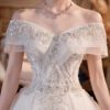 Wedding Dress Trailing Heavy Industry One-shoulder Bridal Temperament Female Forest Super Fairy Dream Starry Sky Skirt