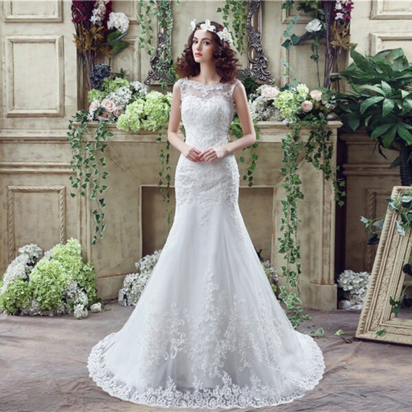1618044052173.jpg Bride Trailing Wedding Dress sexy Lace Mermaid Wedding DressW