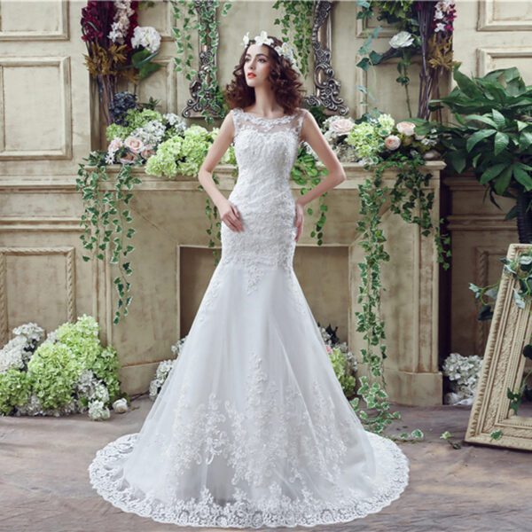1618106052386.jpg Bride Trailing Wedding Dress sexy Lace Mermaid Wedding DressW