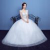 1618137150535.jpg Red Double Shoulder Diamond Lace Wedding Dress