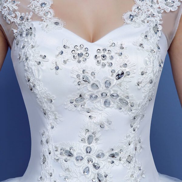 1618137150543.jpg Red Double Shoulder Diamond Lace Wedding Dress