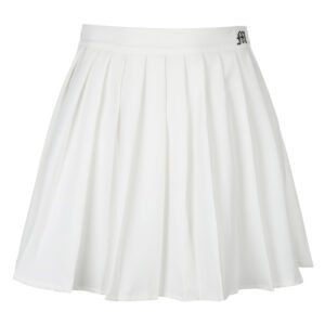 1619944732920.jpg White Pleated Skirt Short Woman Elastic Waist Mini Skirts