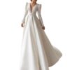 1621222576954.jpg Ladies Style White Dress Satin Surface Was Thin And High French Temperament Dress Long Skirt