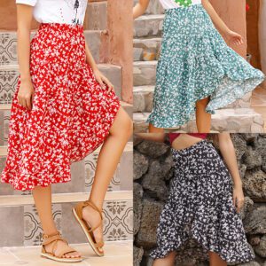 1623395855912.jpg Chiffon Floral Skirt Women