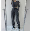 1623723840703.jpg New Love High Waist Drawstring Pants Loose Drawstring