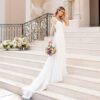 1623737714028.jpg Sexy Backless Deep V-neck Wedding Dress Women White Evening Dress