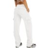 Cross Border Europe And The United States Amazon Autumn And Winter New Multi Pocket Y2K Overalls Casual Loose Sports Fitness Wide Leg Pants