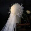 Bridal wreath veil wedding dress accessories