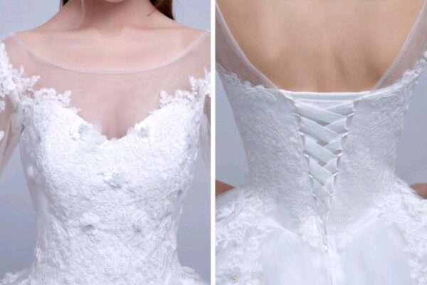 1902337266885.jpg new shoulders Slim Qi wedding bride married slim wedding dress