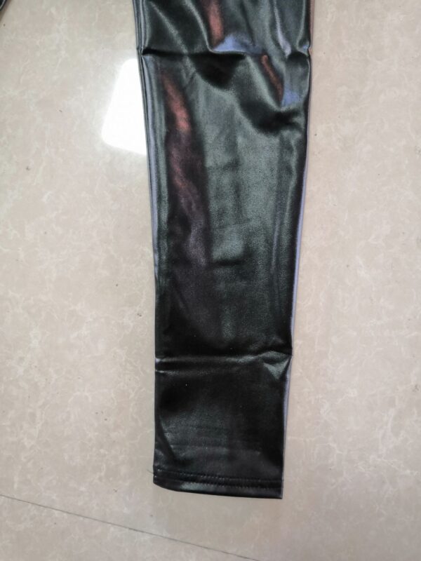 1905973862387.jpg Reflective Hip Leather Pants Elastic High Waist Leggings