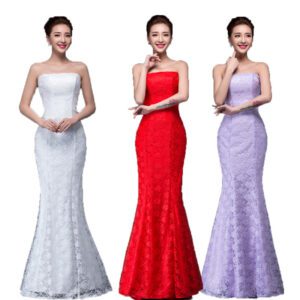 1946613053000.jpg Long dress fuchsia and white lace trailing sexy bride wedding dress