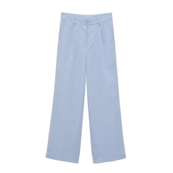 Bow-tie Lace-up Vest Top High-waisted Wide-leg Trousers