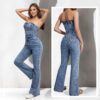 1f755a84-fdc2-447a-a8e2-1d519745e9c7.jpg Denim Strapless Jumpsuit European And American Style Vintage Stretchy