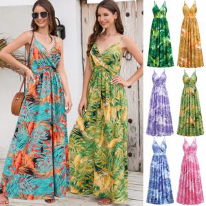 2006c3e4-682f-4593-b143-9d6afe9bd35c.jpg Flowers Long Dress Summer Swing Holiday Beach Dress