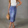 20899418-dc7b-477d-99c7-11d6de67313d.jpeg Womens High-waisted Lace-up Midi Skirt