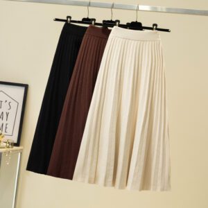 2215789120729.jpg Mid-length pleated skirt skirt
