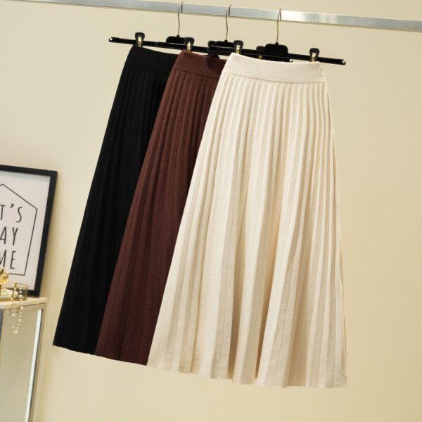 2215789120729.jpg Mid-length pleated skirt skirt